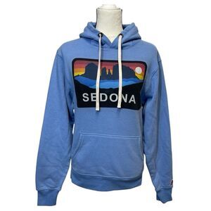 League Blue Sedona Graphic Hoodie Size Small